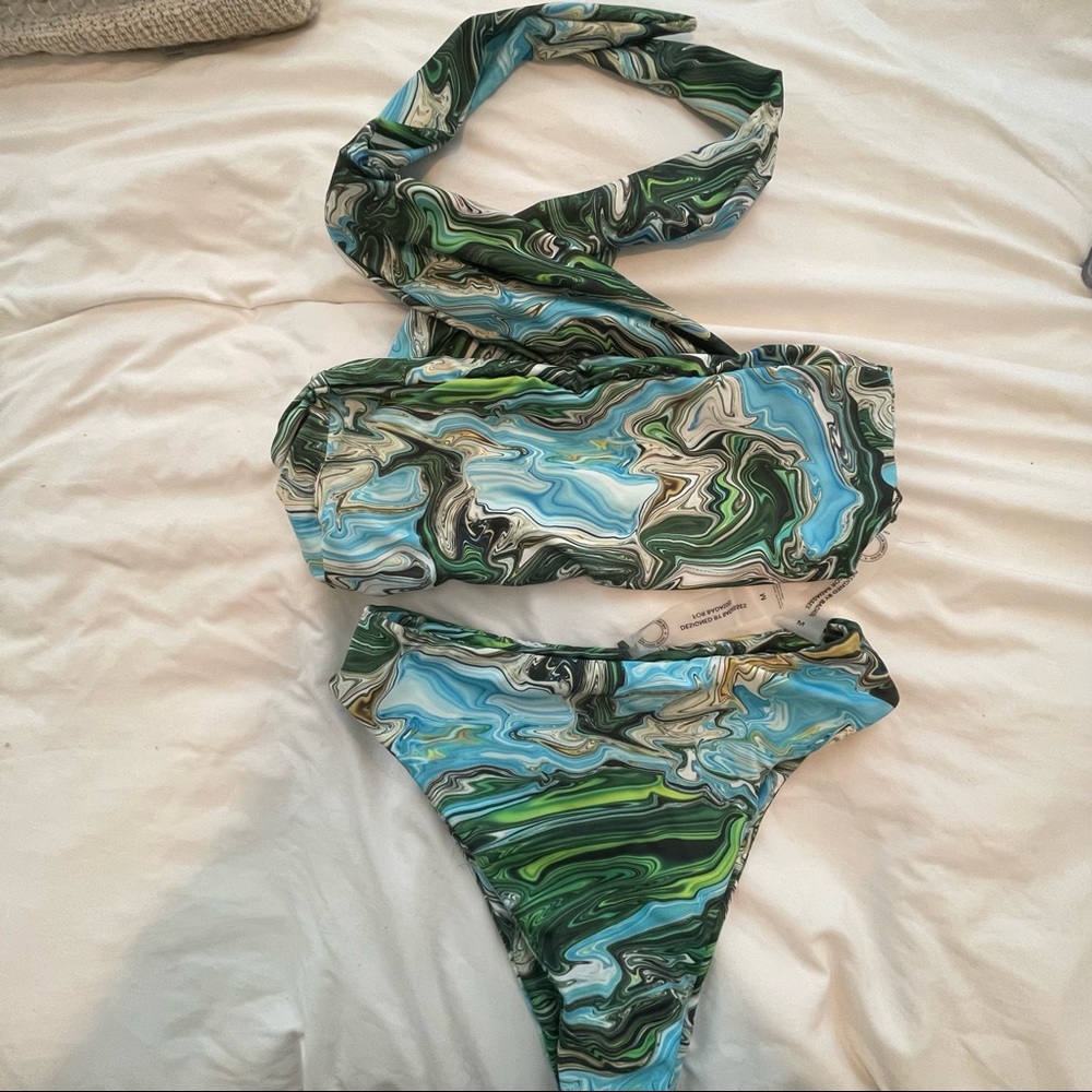 437 Swim Leo top and Aubrey bottoms